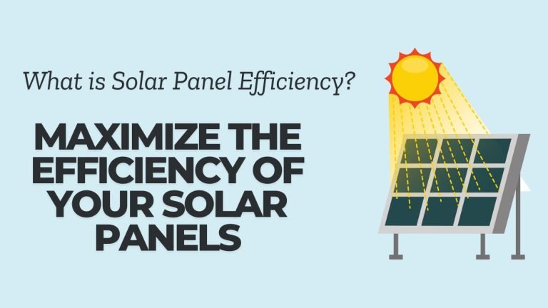 What is Solar Panel Efficiency