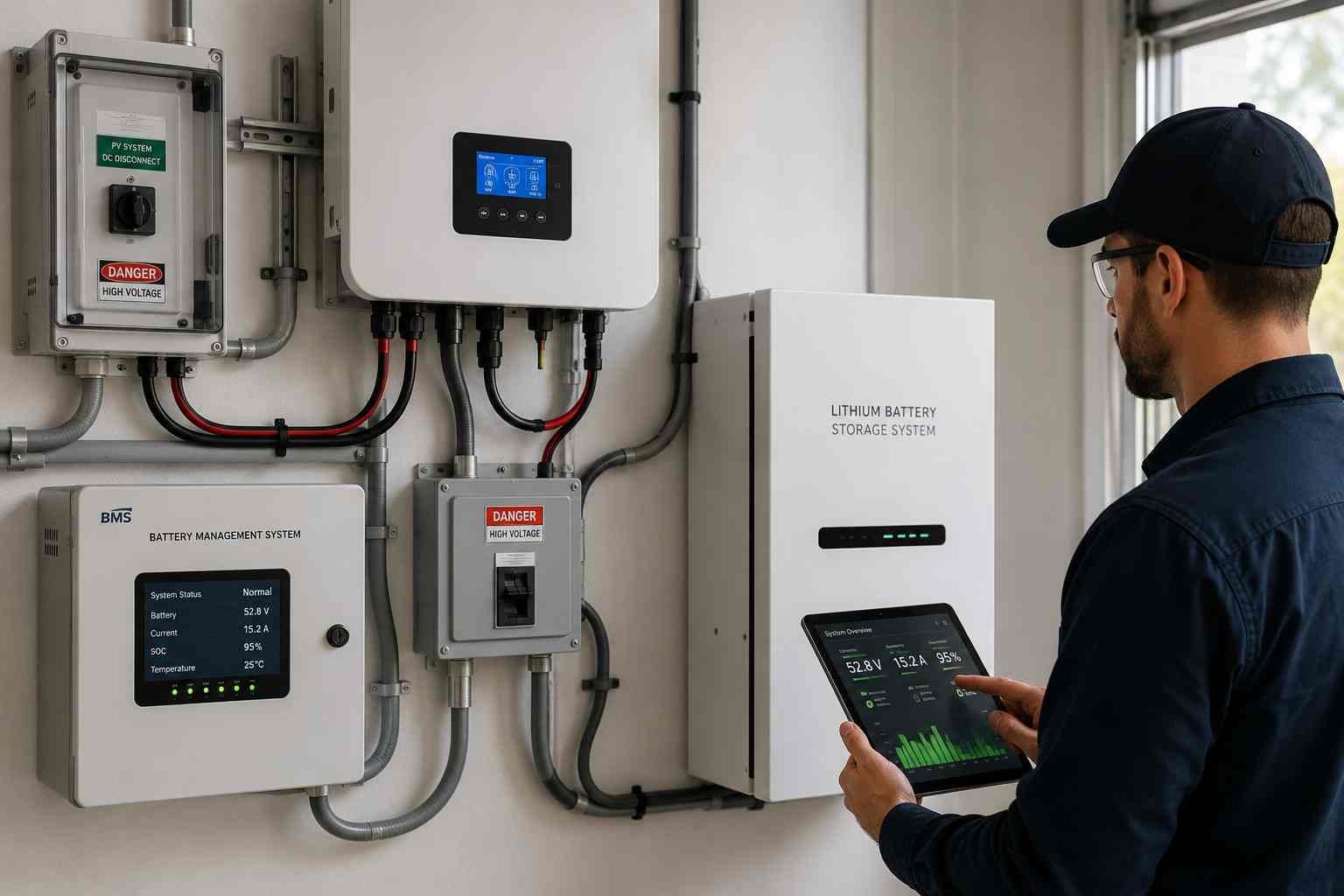 Solar Power Battery Calculator: Size Your Battery 3 Solar power battery calculator results being checked against safe battery and inverter specifications