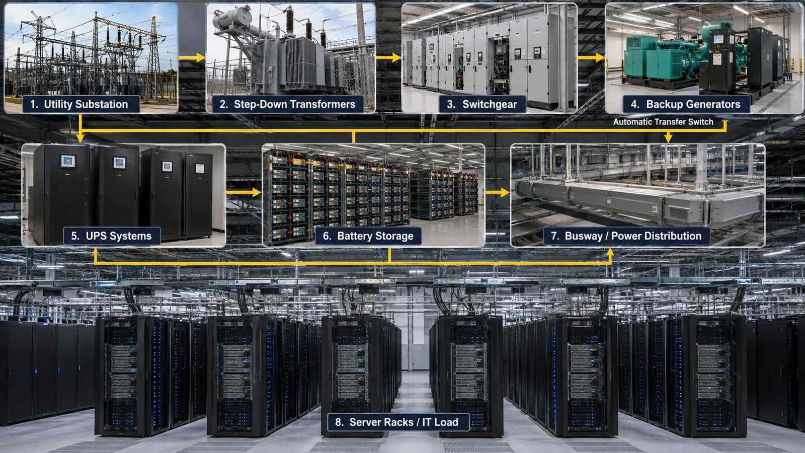 Data Center Power Supplies: Grid, UPS and Backup Power 1 Data Center Power Supplies and Backup Systems